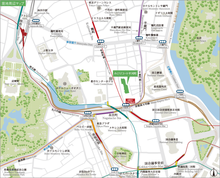 現地周辺マップ